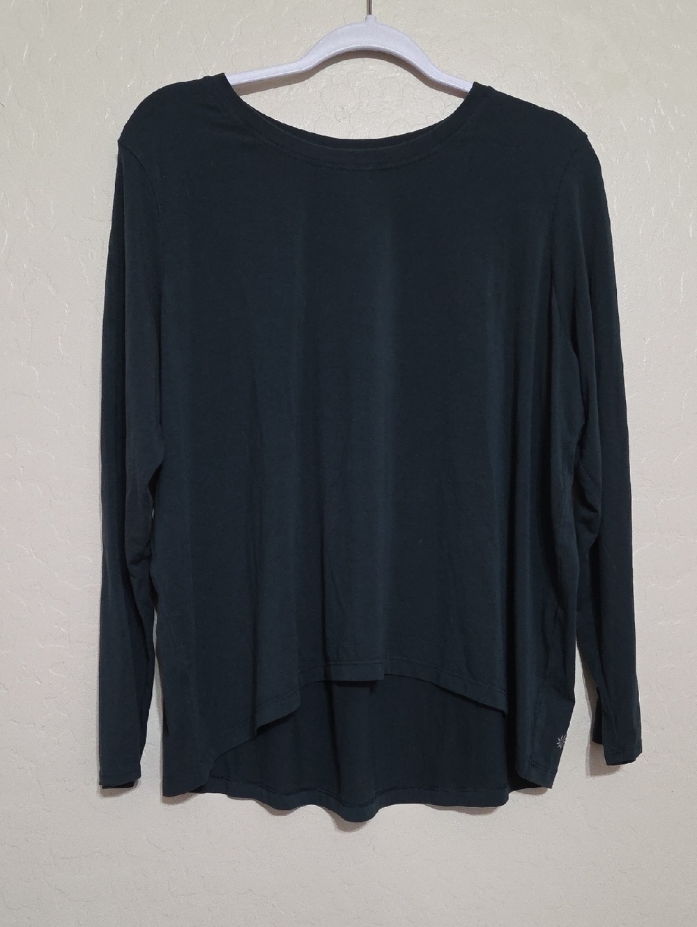 Athleta Long Sleeve Crew Tee in Deep Teal